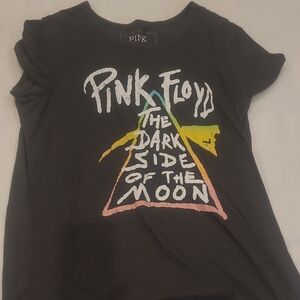 PINK Victoria's Secret Black Kids Pink Floyd Prism Graphic Tee
